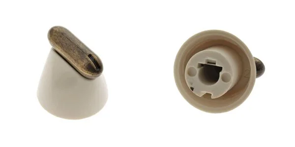 KNOB BURNERS OLD WHITE