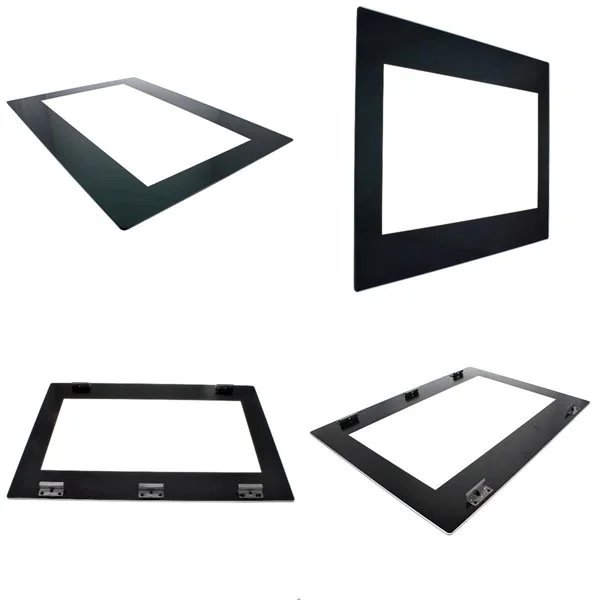 OVEN DOOR GLASS + BRACKETS EXP ROHS